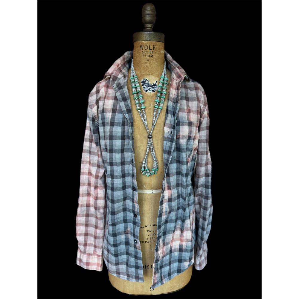 Moonshine Salvage Kindness Kitten Flannel Shirt | Small | One of a Kind - Picture 5 of 9